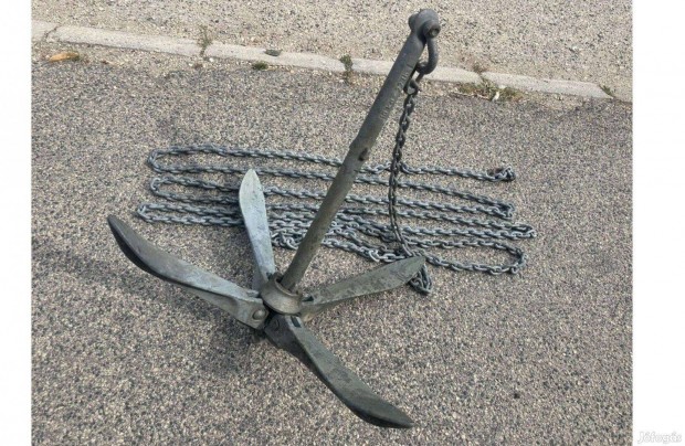 Horgony nagy norvég csukható 18.8kg (motoros vitorlás hajó yacht)