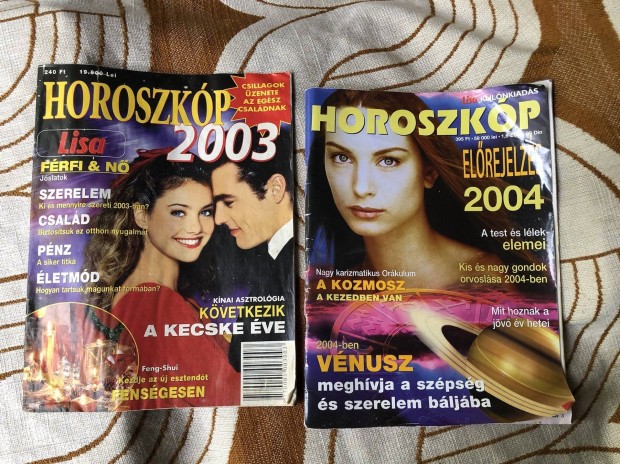 Horoszkp magazin 2 db 1000 Ft 
