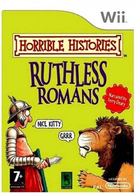 Horrible Hist. Ruthless Romans No Book Nintendo Wii jtk