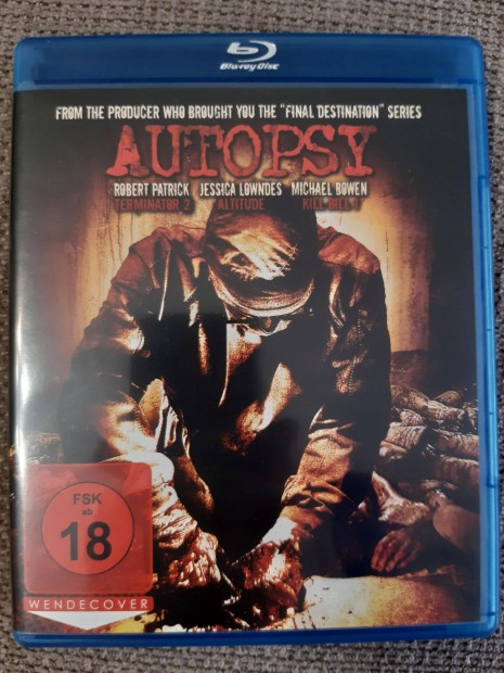 Horror film, Német kiadás, Blue ray lemezen