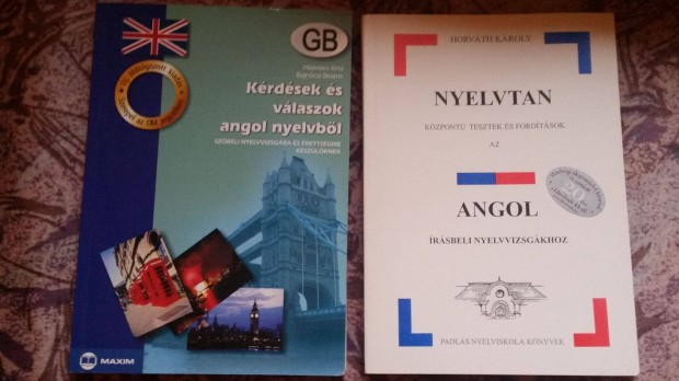 Horváth K.: Angol tesztek, fordítások.Kérdések és válaszok angol nyelv