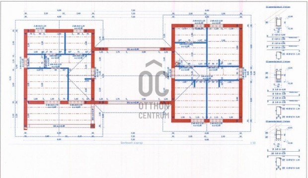 Hossz�peresztegen befejez�sre v�r�, �j �p�t�s� csal�di h�z, dupla, pan