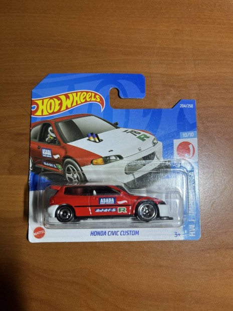 Hot Wheels 2022 - Honda Civic Custom piros j