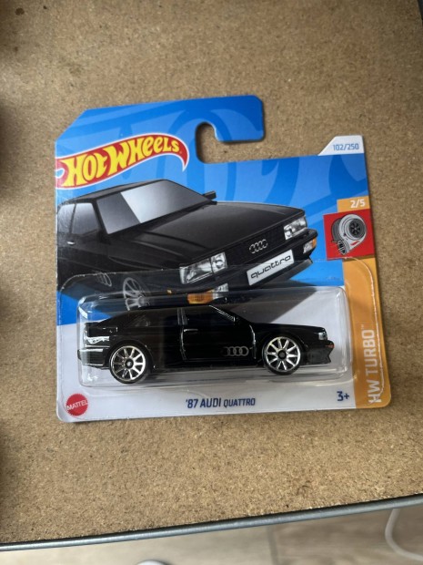 Hot Wheels 2024 - '87 Audi Quattro fekete j