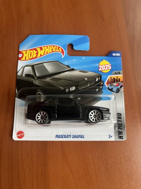 Hot Wheels 2025 - Maserati Shamal fekete Új