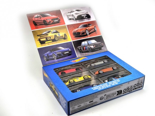 Hot Wheels 6 darabos szett - BMW 2002 / Mercedes Benz A-class / Audi