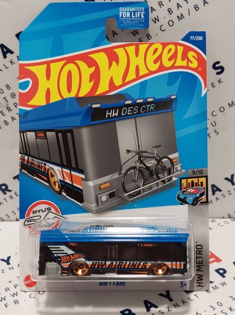 Hot Wheels Ain't Fare - HW Metro 9/10 - 77/250 - hossz krtys -  Ho