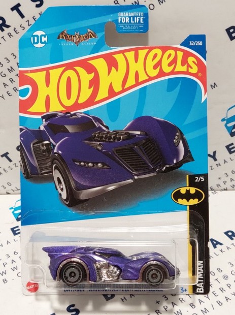 Hot Wheels Arkham Asylum Batmobile - Batman 2/5 - 32/250 - hossz kr