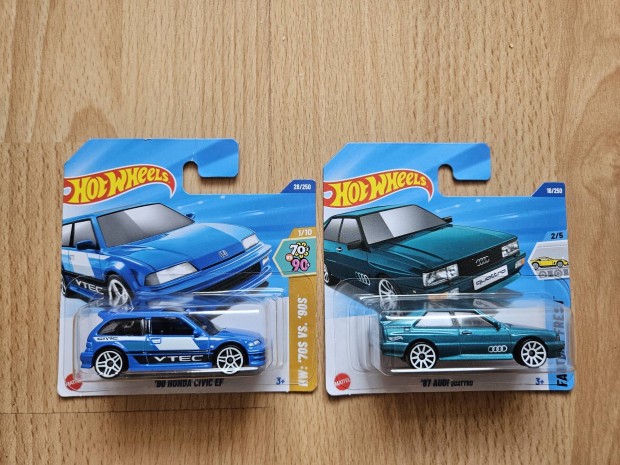 Hot Wheels Audi Quattro, Honda Civic