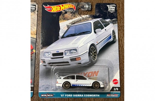 Hot Wheels Canyon Warriors 1987 Ford Sierra Cosworth White with Blue