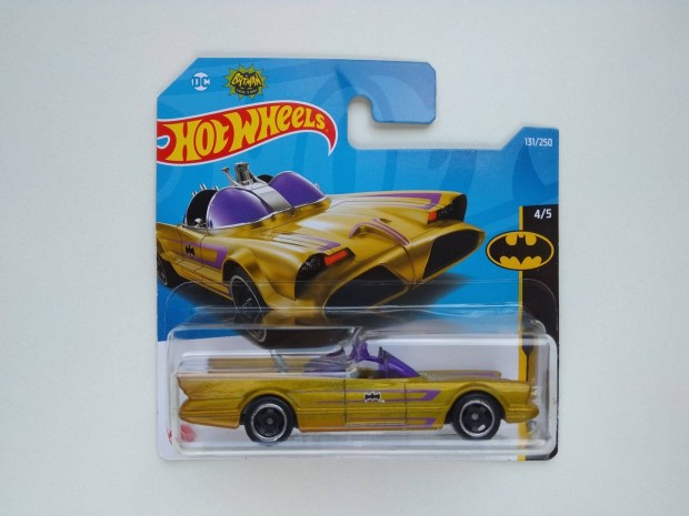Hot Wheels DC Batman TV Series Batmobile gold j bontatlan