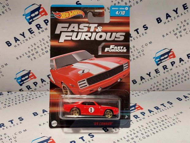 Hot Wheels Fast and Furious - Hallos iramban 4/10 - Camaro (1969) -