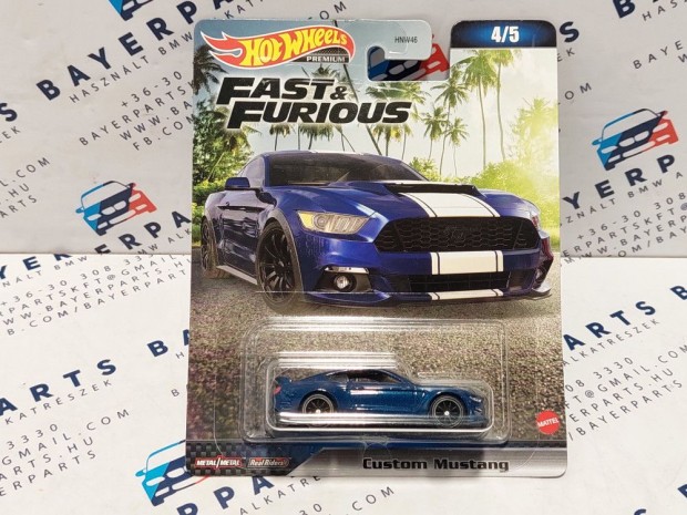 Hot Wheels Fast and Furious - Hallos iramban 4/5 - Custom Mustang -