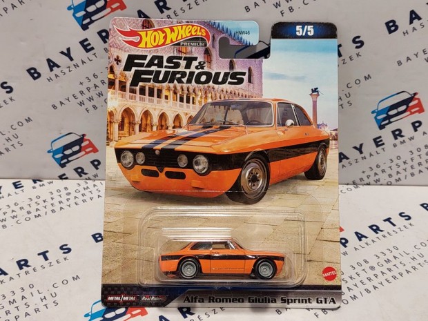 Hot Wheels Fast and Furious - Hallos iramban 5/5 - Alfa Romeo Giulia