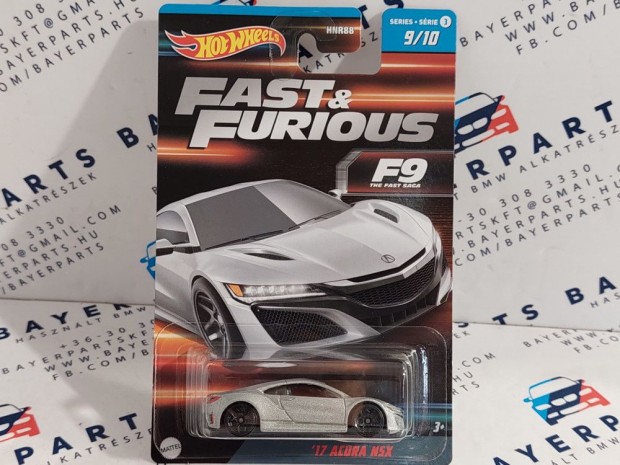 Hot Wheels Fast and Furious - Hallos iramban - Acura / Honda NSX -