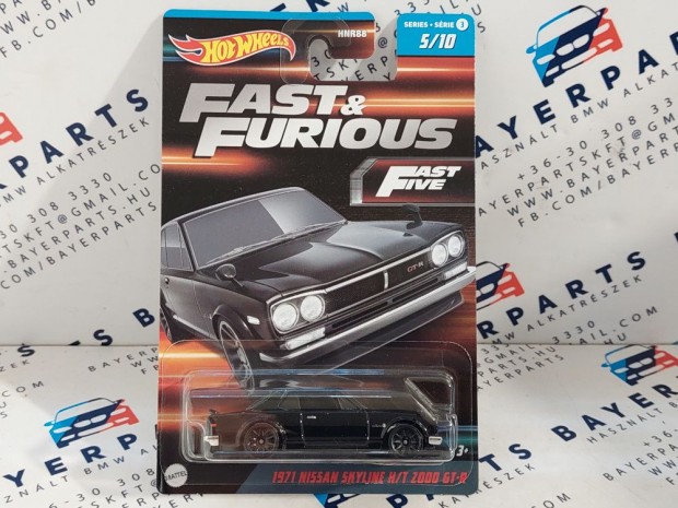 Hot Wheels Fast and Furious - Hallos iramban - Nissan Skyline H/T 20