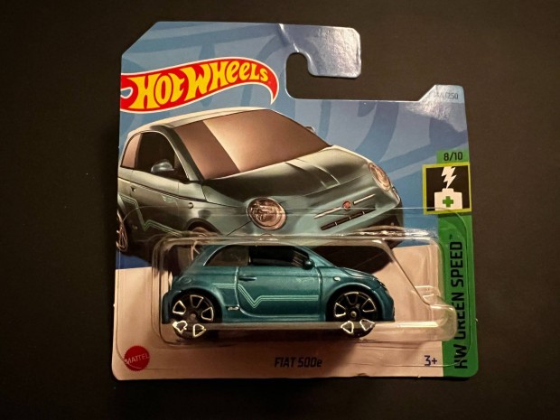 Hot Wheels Fiat 500e - zld