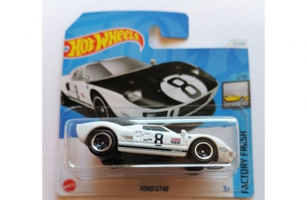 Hot Wheels Ford GT40 white