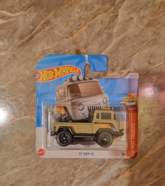 Hot Wheels Hot Trucks Jeep FC 1957 Kisaut (Homokbarna)