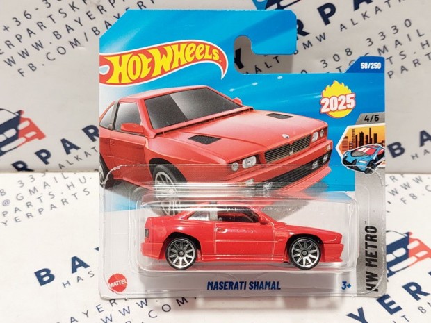 Hot Wheels Maserati Shamal - HW Metro  4/5 - 58/250  -  Hot Wheels -