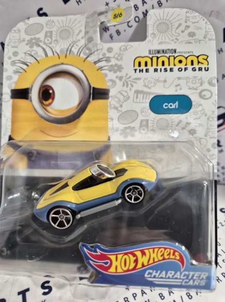 Hot Wheels Minyonok - Minions - Gru - Carl -  Hot Wheels - 1:64