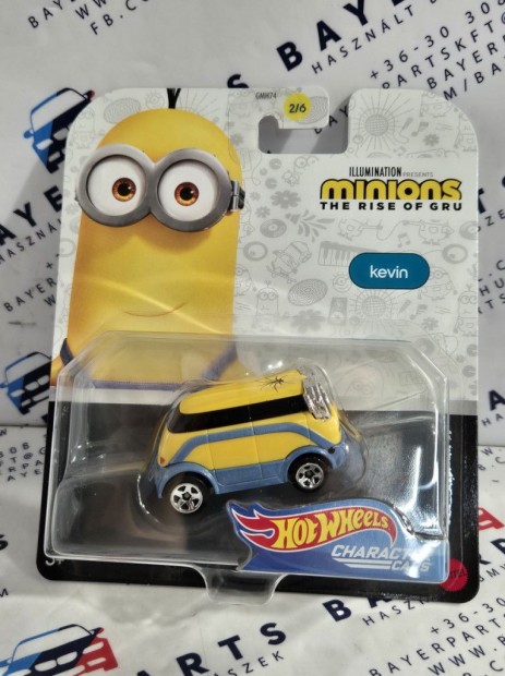 Hot Wheels Minyonok - Minions - Gru - Kevin -  Hot Wheels - 1:64