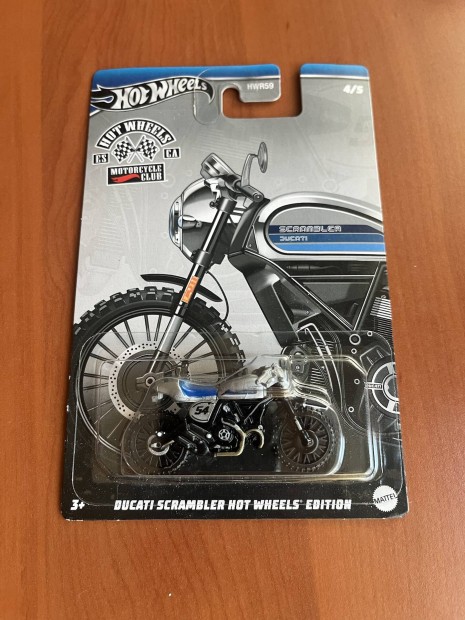 Hot Wheels Motorcycle Club Ducati Scrambler Hot Wheels Edition Új