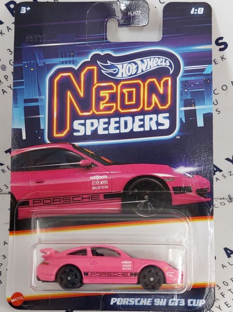 Hot Wheels Night Racing Neon Speeders - Porsche 911 GT3 Cup -  Hot Wh