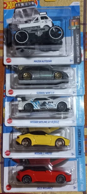 Hot Wheels Nissan, Skyline, Subaru, Mazda