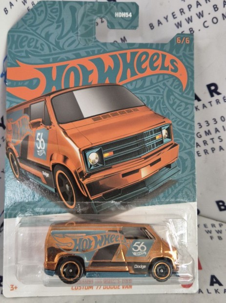 Hot Wheels Pearl & Chrome (2024) - Custom '77 Dodge Van - CHASE -  Ho