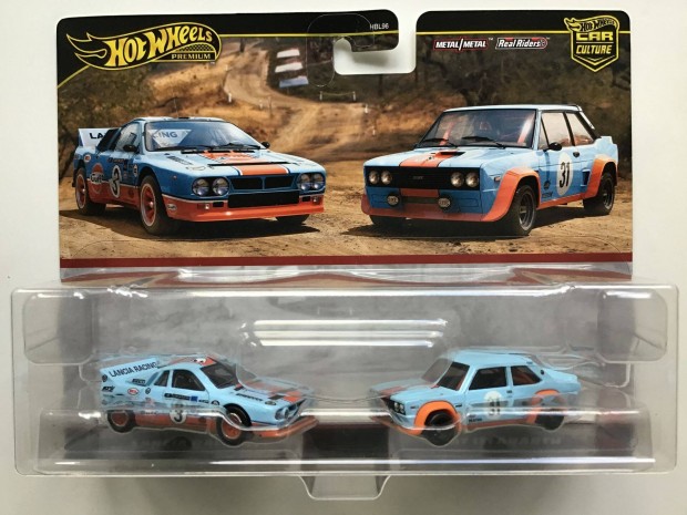 Hot Wheels Premium Car Culture Gulf Fiat Lancia duo 2 pack