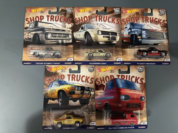 Hot Wheels Premium Car Culture Shop trucks szett (2018)