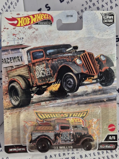 Hot Wheels Premium - Car Culture - Dragstrip - Willys (1933) - CHASE