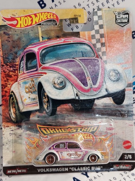 Hot Wheels Premium - Dragstrip Car Culture - Volkswagen Classic Bug -