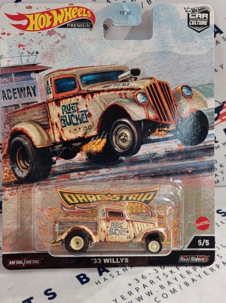 Hot Wheels Premium - Dragstrip Car Culture - Willys (1933) -  Hot Whe