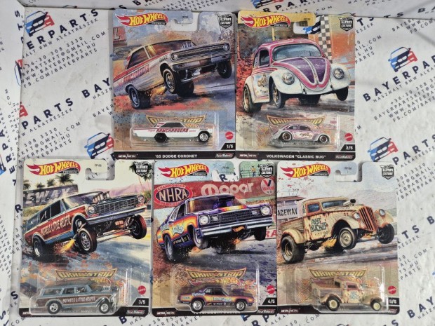 Hot Wheels Premium - Dragstrip Car Culture szett -  Hot Wheels - 1:64