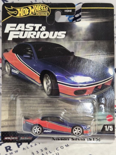 Hot Wheels Premium - Fast & Furious - Hallos iramban - Nissan Silvia