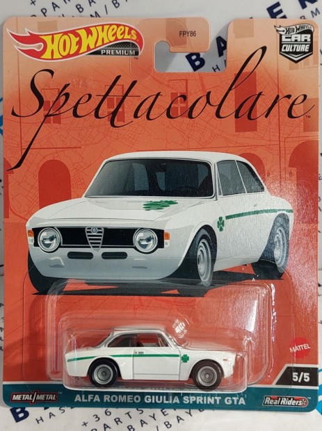 Hot Wheels Premium - Spettacolare - Alfa Romeo Giulia Sprint GTA 2 -