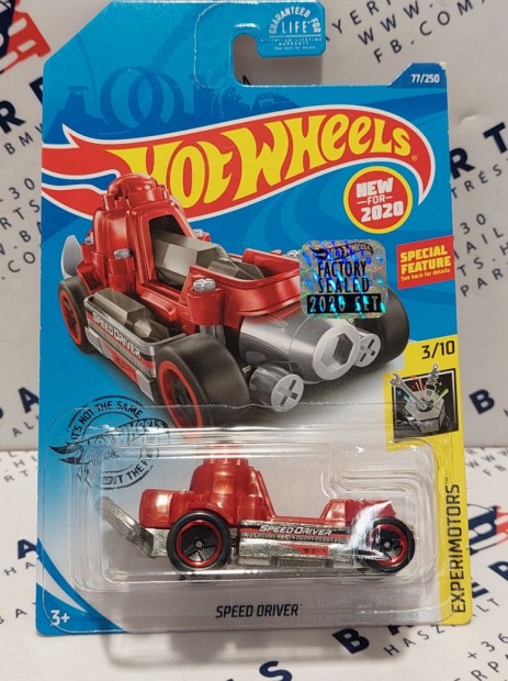 Hot Wheels Speed Driver (piros) - Experimotors 3/10 - 77/250 - hossz