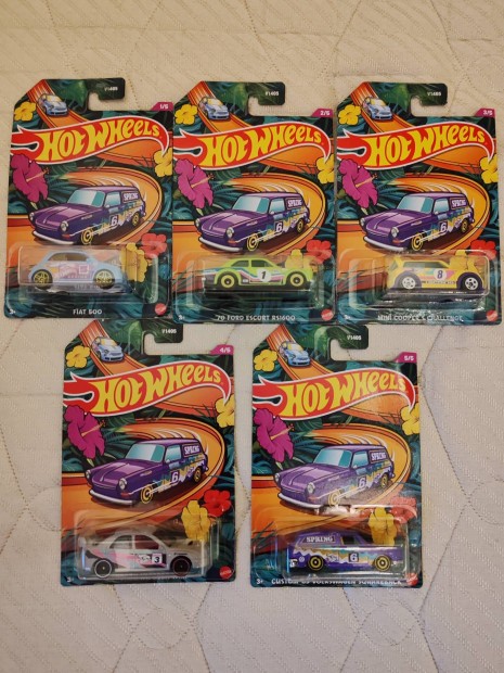 Hot Wheels Spring teljes sor (1-5.)