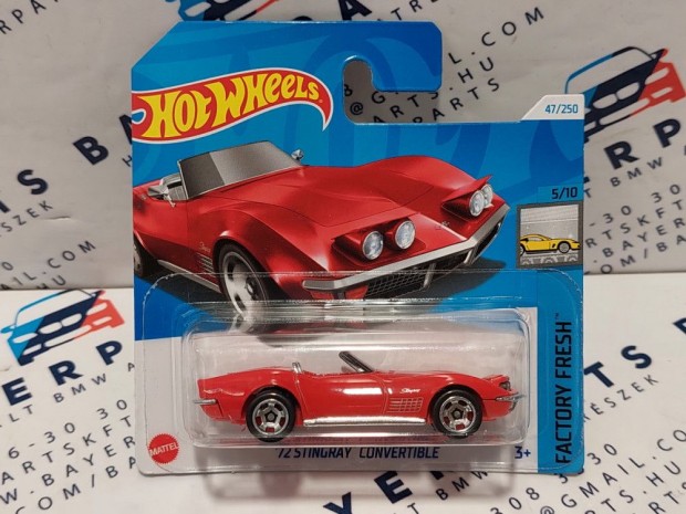 Hot Wheels Stingray Convertible (1972) - Factory Fresh 5/10 - 47/250