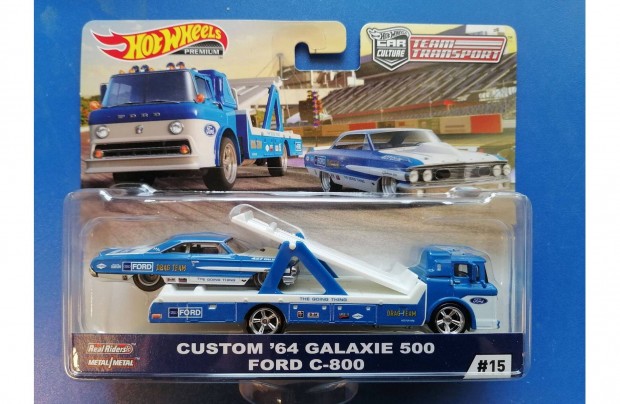 Hot Wheels Team Transport #15 Custom 64 Galaxie 500 Ford C-800