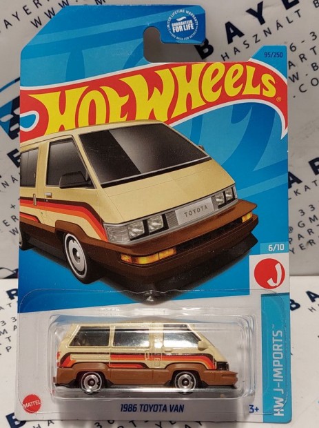 Hot Wheels Toyota Van (1986) - HW J-Imports 6/10 - 95/250 - hossz k