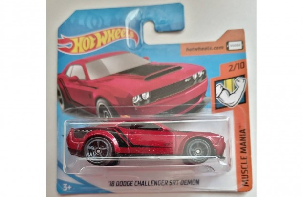 Hot Wheels '18 Dodge Challenger SRT Demon red