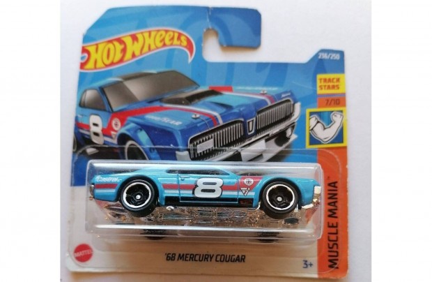 Hot Wheels '68 Mercury Cougar blue