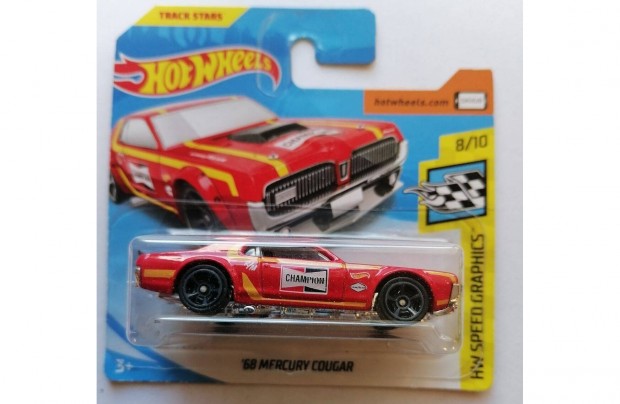 Hot Wheels '68 Mercury Cougar red