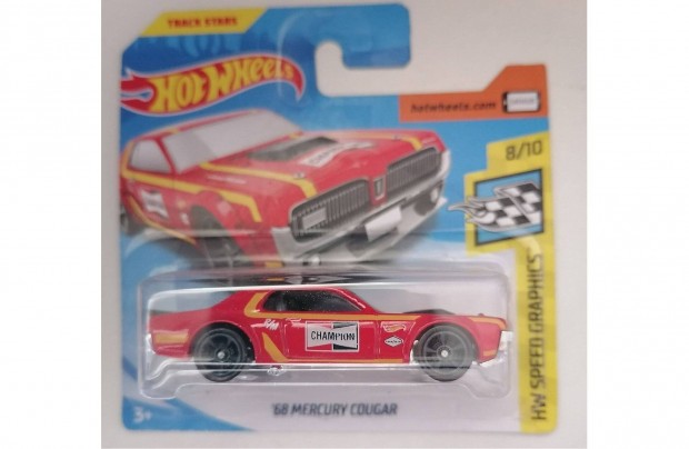 Hot Wheels '68 Mercury Cougar red