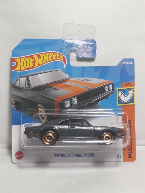 Hot Wheels '69 Dodge Charger 500 (Dark Gray) 2022