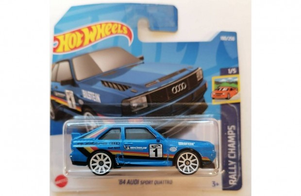 Hot Wheels '84 Audi Sport Quattro blue