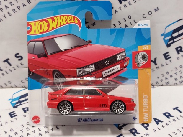 Hot Wheels '87 Audi Quattro - HW Turbo - 102/250 -  Hot Wheels - 1:64